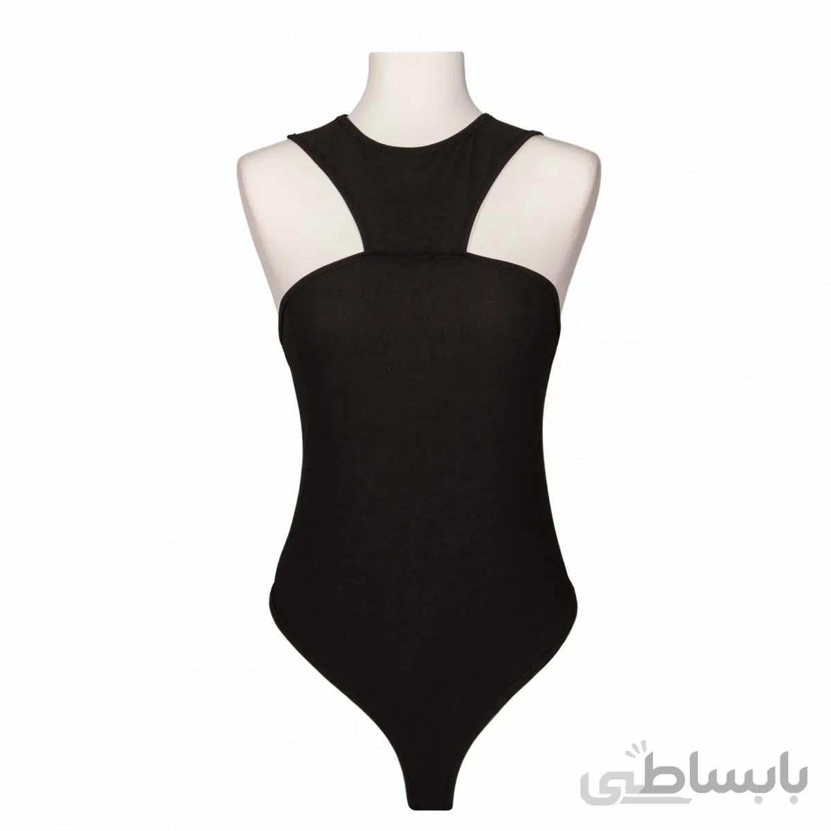 بادی مجلسی زنانه فانتزی یقه گرد بی استین تیساپه 247