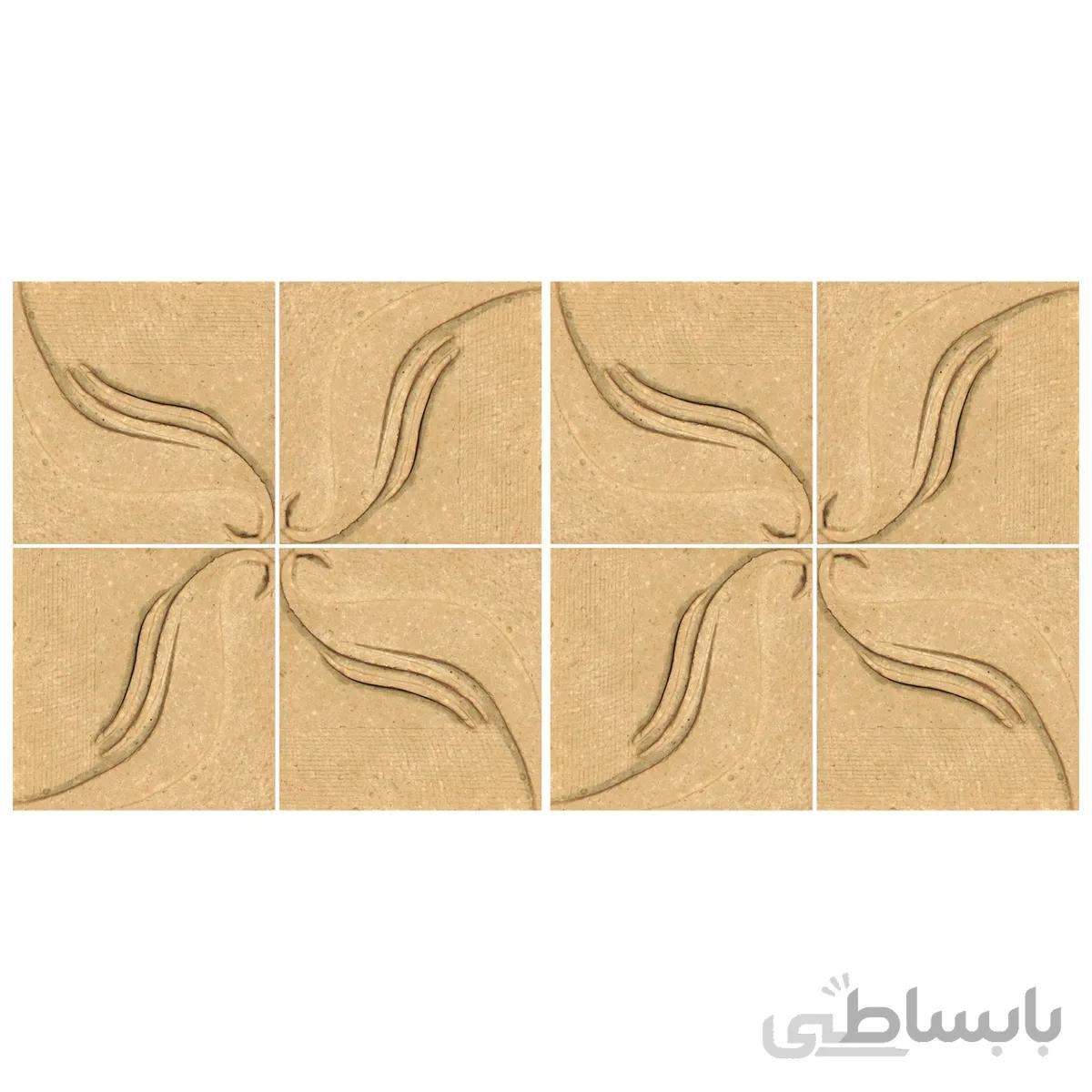 دیوارپوش تندیس و پیکره شهریار مدل امای کد w1010 07 بسته 8 عددی