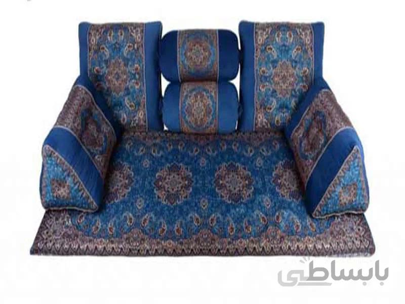 ست شاهنشین ۷تکه طرح خان سالار آبی فیروزه ای تراکم۲۰۰