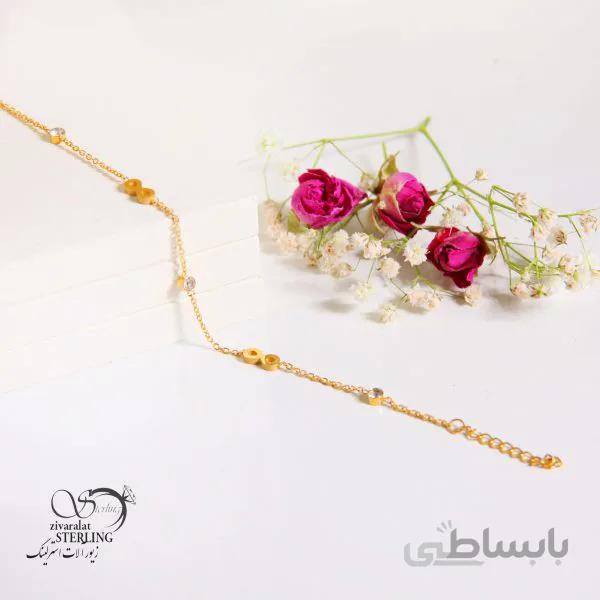 دستبند استیل زنانه طرح بینهایت