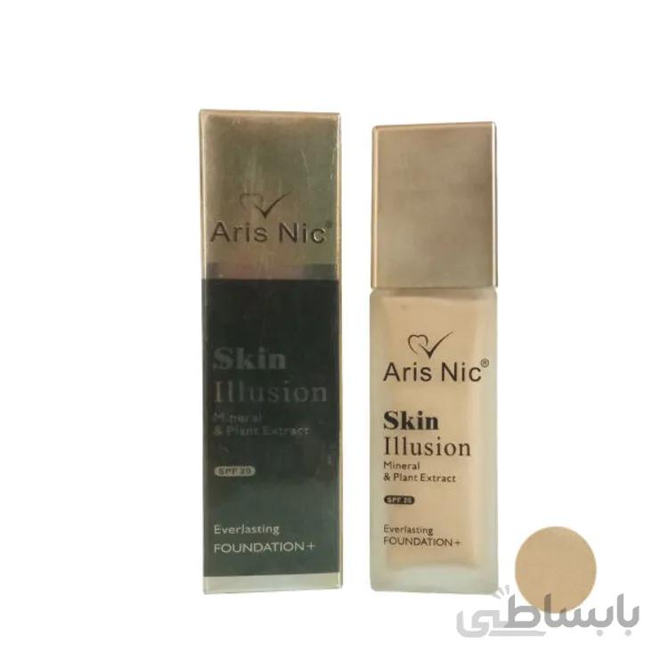 کرم پودر آریس نایس مدل اسکین ایلوژن ARIS NIC SKIN ILLUSION