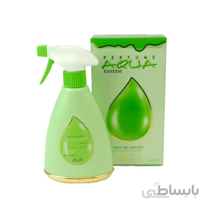 خوش بو کننده هوا آکوا رانیم کلیر رصاصی Rasasi Aqua Raneem Air Freshener Clear 375ml
