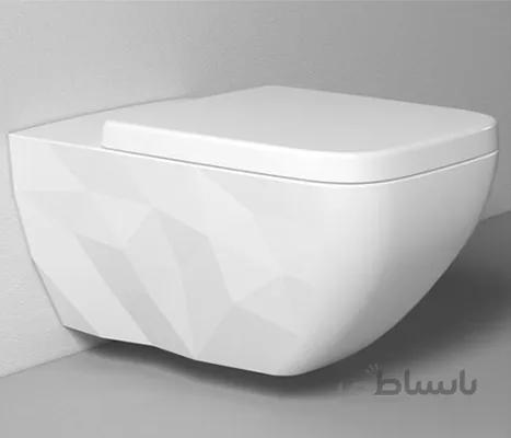 توالت فرنگی وال هنگ سفید براق کریستال KRISTAL بین BIEN