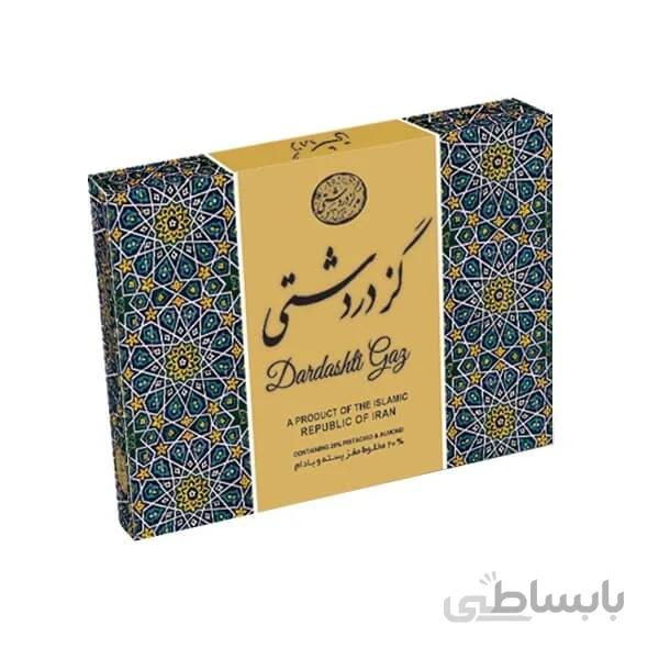 گز دردشتی 20% لقمهای مخلوط پسته و بادام – 400 گرم