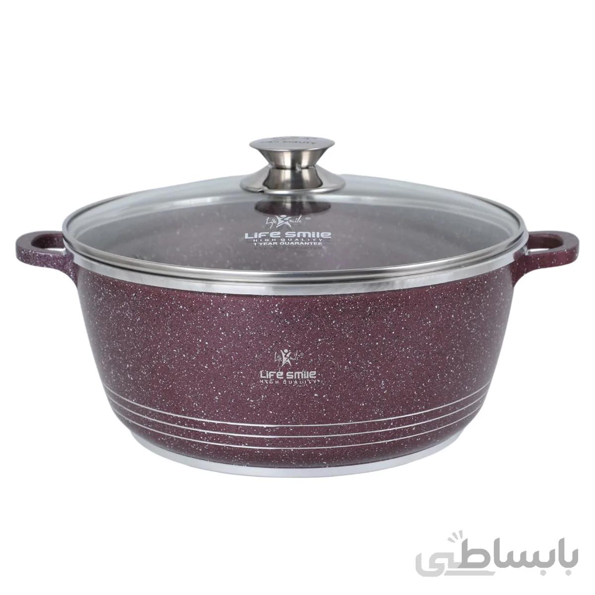 قابلمه گرانیتی لایف اسمایل مدل LIFEP7 40 ا LIFESMILE LIFEP7 40 Granite Coated Soup Pot