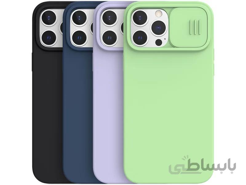 قاب محافظ سیلیکونی نیلکین آیفون 13 پرو Nillkin CamShield Silky Silicone Case iPhone 13 Pro ا Nillkin Apple iPhone 13 Pro CamShield Silky silicone case