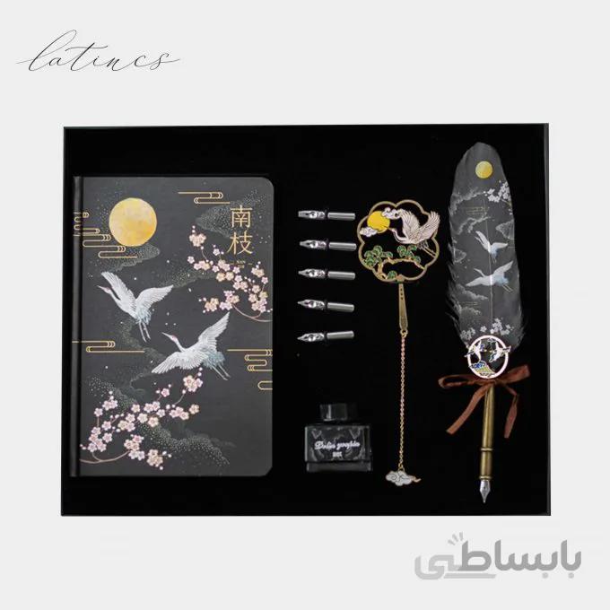 ست کالیگرافی قلم پر طرح پرواز ویژه مدل ۰۲