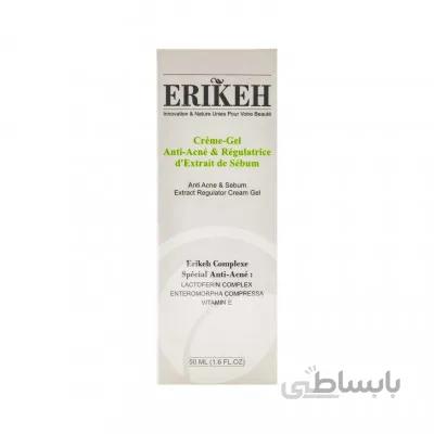 ژل کرم ضد آکنه و تنظیم کننده چربی پوست اریکه ERIKEH ا برند :