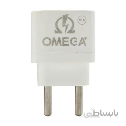 مبدل برق 3 پین به 2 پین 10 آمپر امگا(OMEGA)