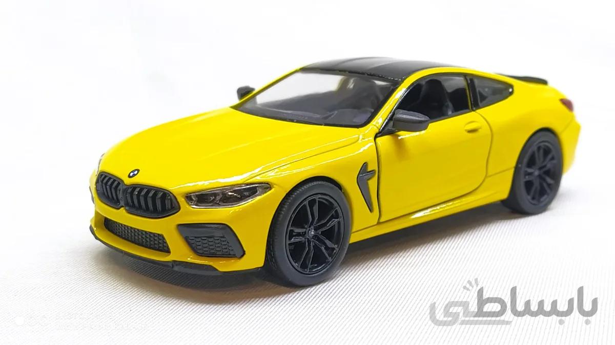 ماشین فلزی ب ام و (BMW M8 COMPETITION COUPE KINSMART) زرد