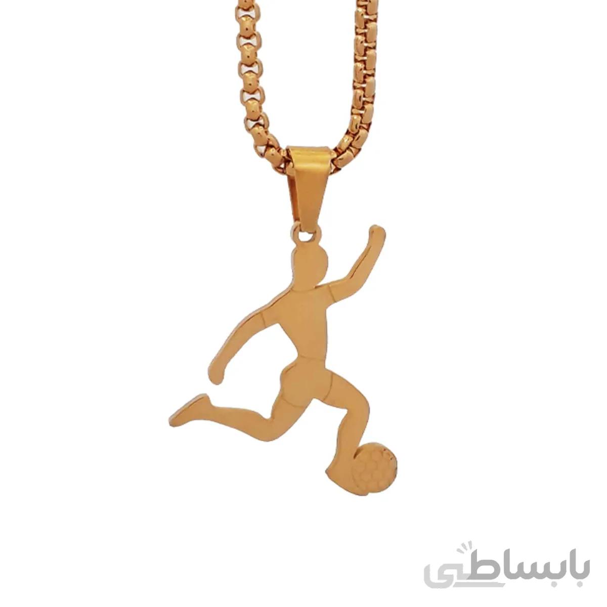 گردنبند مردانه طرح فوتبال کد 4774