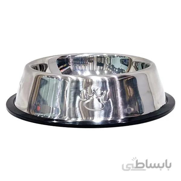 ظرف استیل مخصوص سگ و گربه طرح برجسته در سایزهای مختلف ا Stainless steel container for dogs and cats