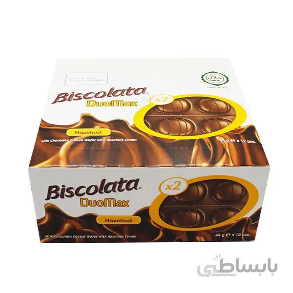 شکلات فندقی بیسکولاتا دوماکس بسته 12 تایی – Biscolata DuoMax Hazelnut