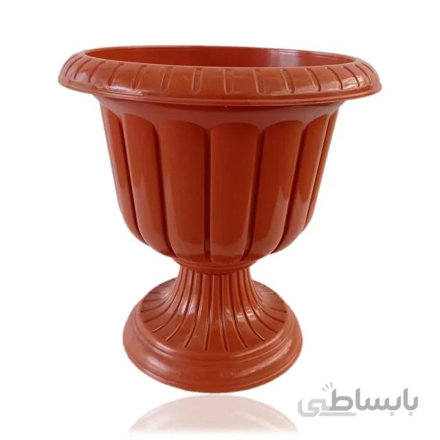 گلدان پلاستیکی پایه دار ارتفاع 26 سانتی متر