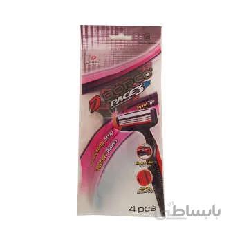 خودتراش زنانه دورکو مدل pace3 بسته 4 عددی