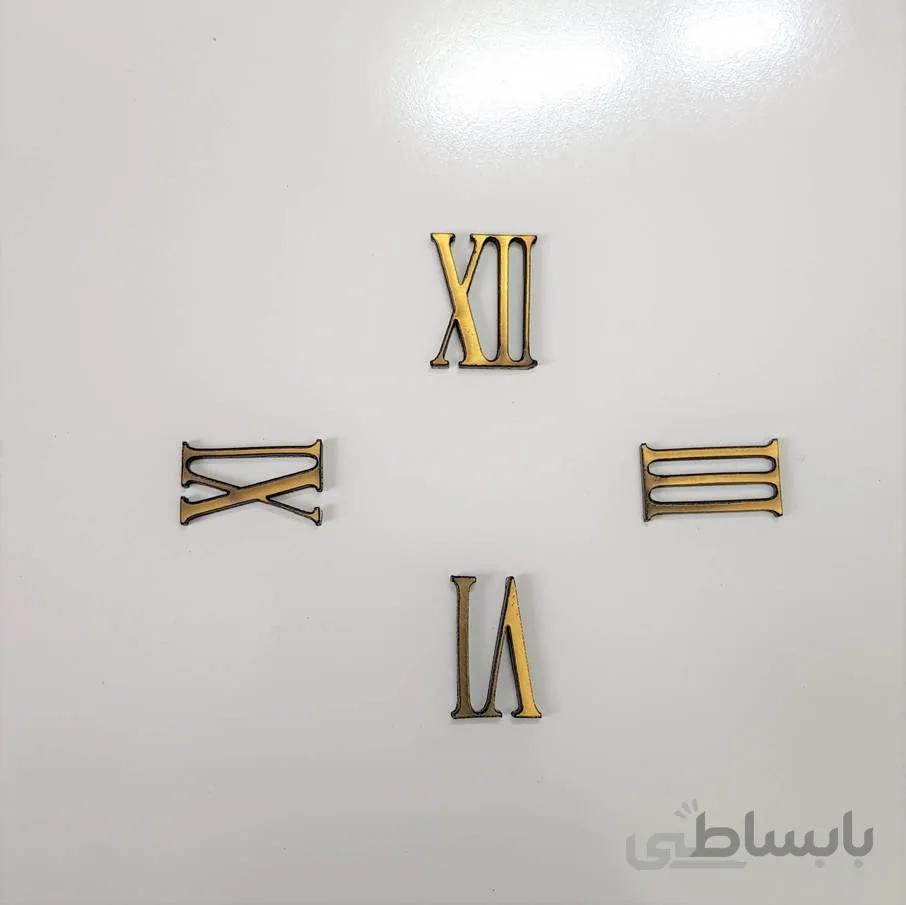 چهار عدد اصلی ساعت یونانی کوچک (طلایی)
