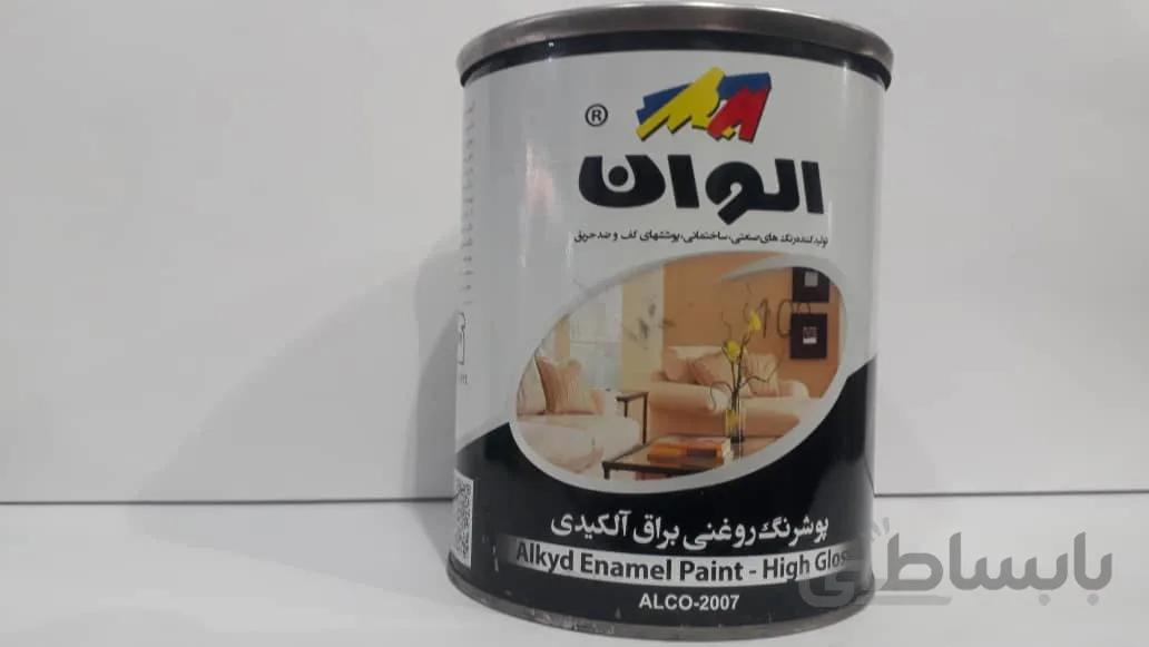 رنگ روغنی کیلو الوان مارک مشکی سفید براق کد100