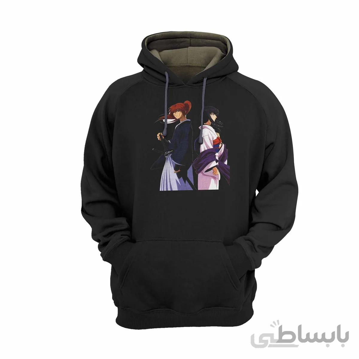 هودی مشکی طرح انیمه رورونی کنشین Rurouni Kenshin کد KCT10458