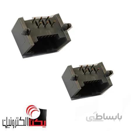سوکت کانکتور تلفنRJ 11 مادگی PCB 6p6c