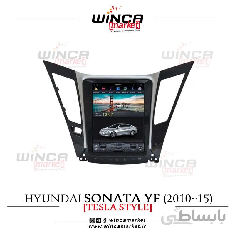مانیتور سوناتا وای اف YF 2010-2015 فابریک اندروید مدل تسلایی