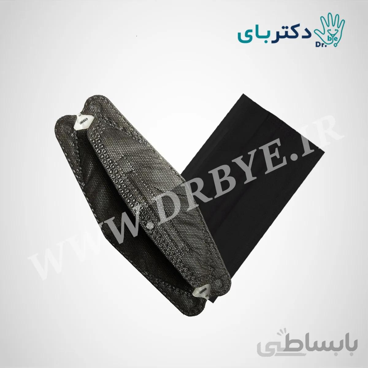 میکس ماسک تنفسی سه لایه و سه بعدی برند دکتر بای رنگ مشکی 50 عددی ا Black Drbye Mixed 3 Layers & 3D Mask