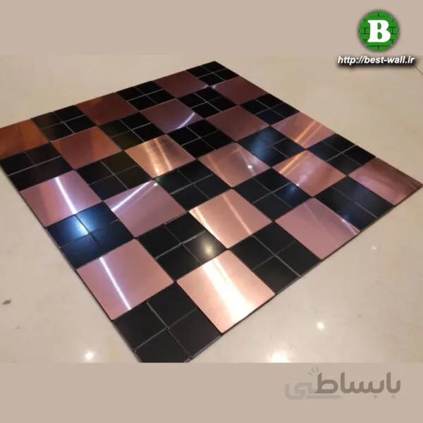 بین کابینتی پشت چسبدار مسی مشکی S903