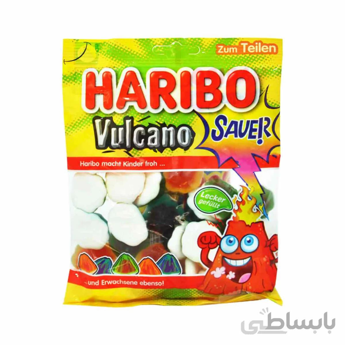 پاستیل میوه ای با مغز ترش ۱۷۵ گرم ولکانو هاریبو – haribo