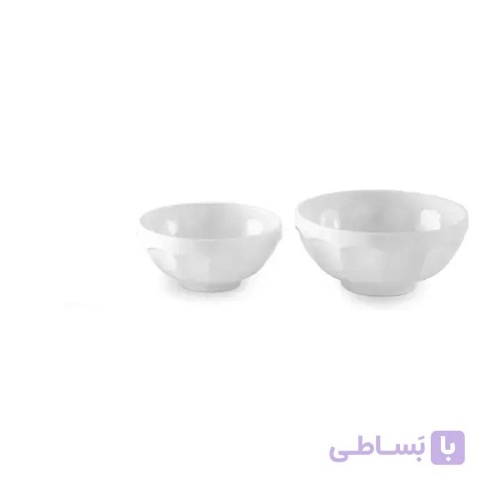 سرویس چینی 13 پارچه پیاله نئوکلاسیک سفید