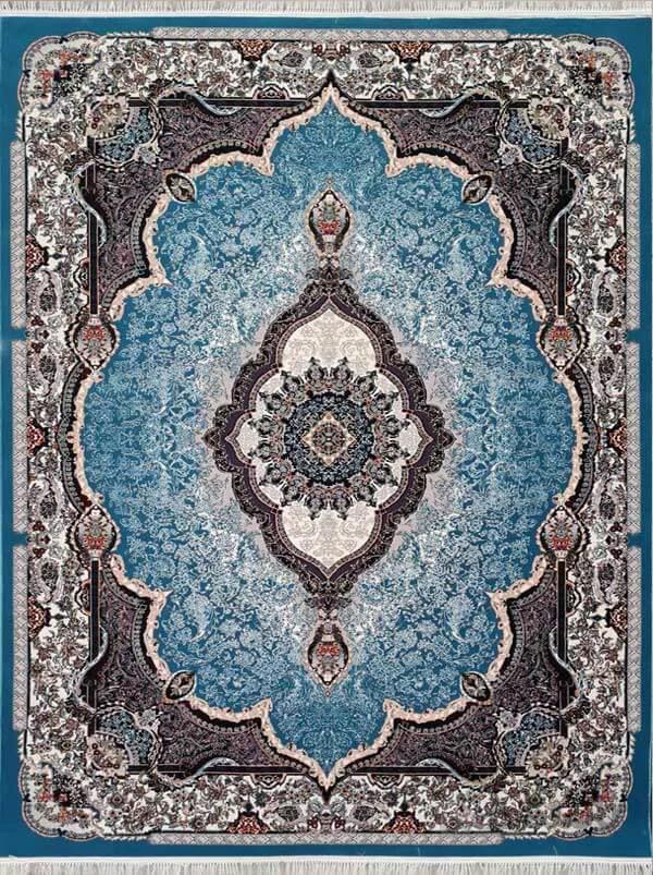 فرش طرح تاج محل ابی