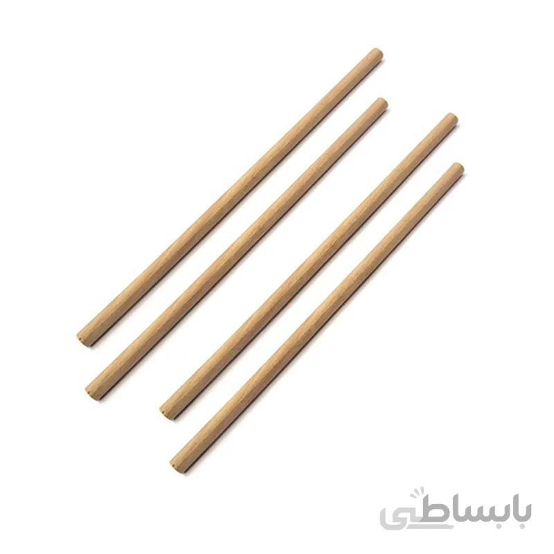 دوبل شاخهای بدون شیار راش اعلا قطر 11 میلیمتر با طول 60 سانتیمتر بسته 4 عددی