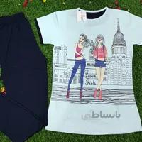 تی شرت و شلوار بچه گانه دخترانه شیک کد 1319 - فروشگاه اینترنتی لباس بچه گانه