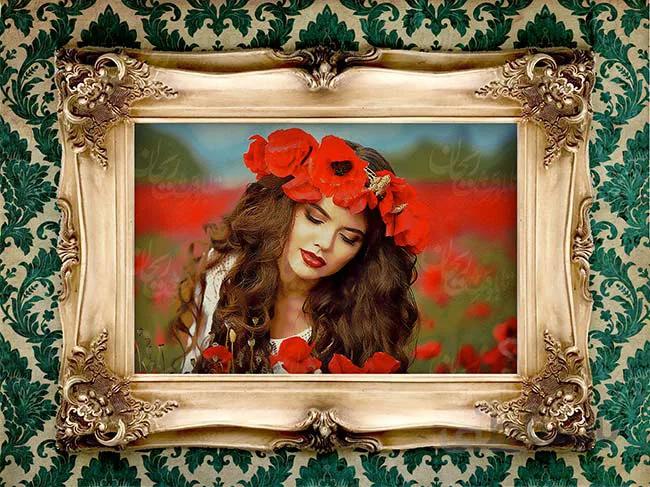 قاب چوبی دست ساز کرم 3