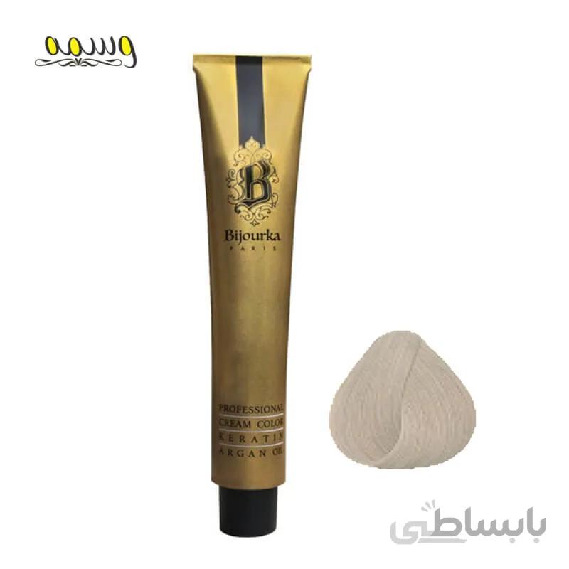 رنگ مو بیجورکا سری Gold 24K بلوند نقره ای شماره 10.1 حجم 100 میل
