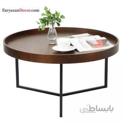 میز جلو مبلی لبه دارفریازان دکور مدل P1