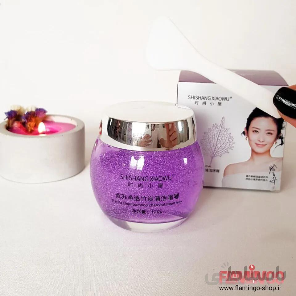 ژل رفع جوش سرسیاه و سفیدکننده صورت Shihang Xiaowu Charcoal Clean Jelly