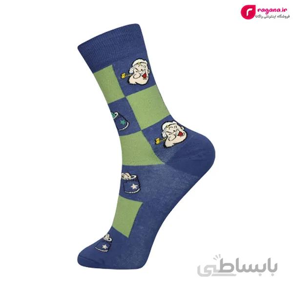 جوراب زنانه ساق بلند MOXIAO طرح ملوان زبل کد R215258