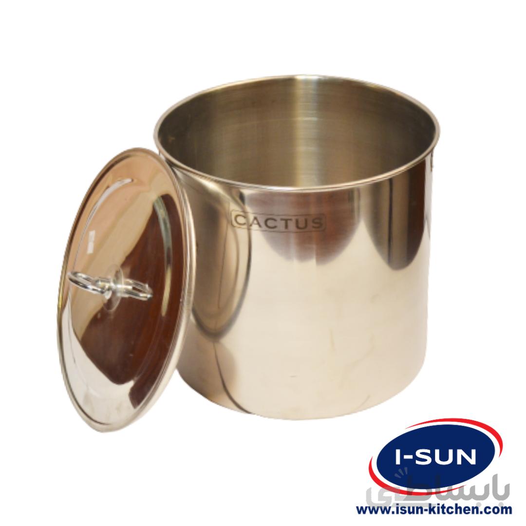 سطل استیل درب دار کاکتوس
