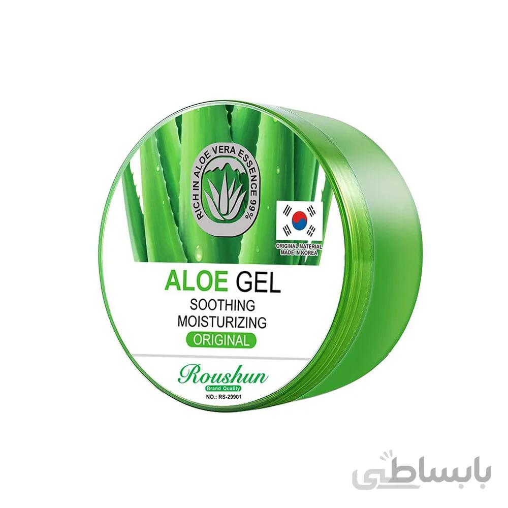 ژل آبرسان و هیدرودرمی مرطوب کننده صورت و بدن روشان آلوئه ورا