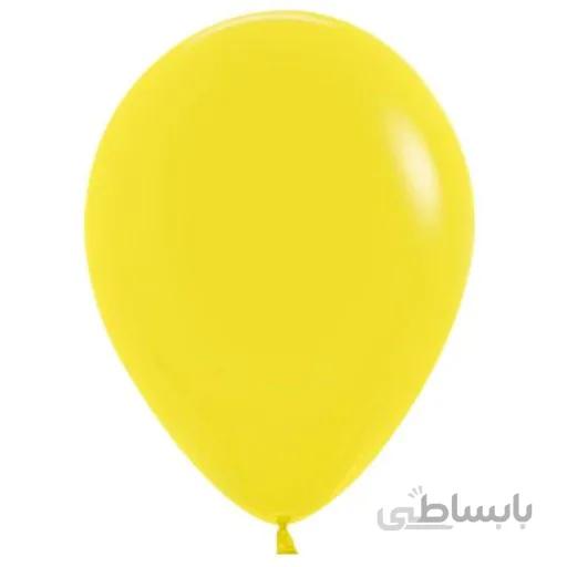 پنج عدد بادکنک لاتکس زرد 12اینچ