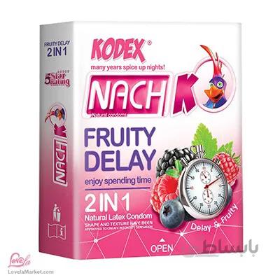 کاندوم کدکس مدل Fruity Delay بسته 3 عددی ا Kodex Fruity Delay Condoms 3PSC
