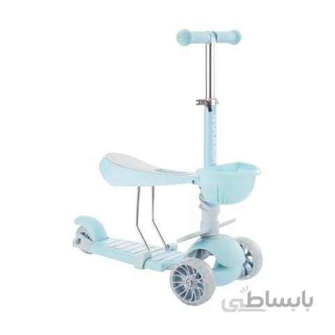 اسکوتر کودک کیکابو 3 در 1 مدل kikkaboo bonbon رنگ آبی کد 31006010093