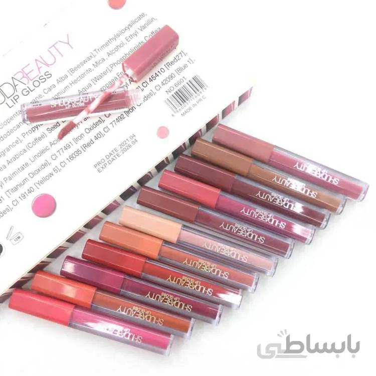 رژلب مایع سودا بیوتی SHUDABEAUTY پک 12 عددی