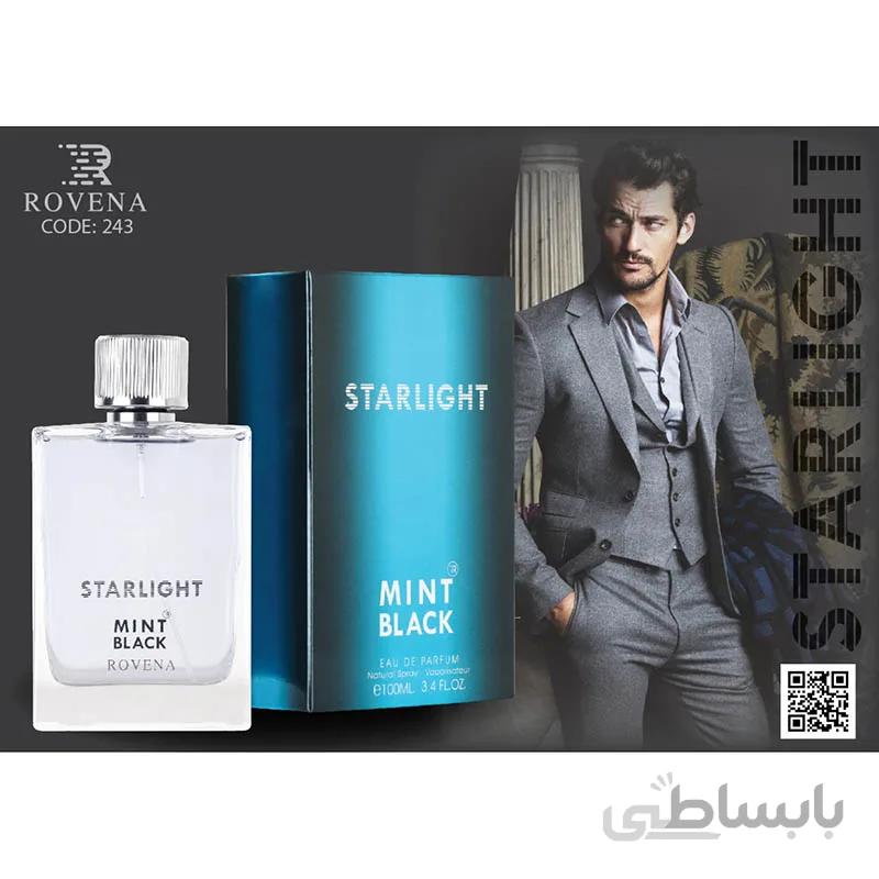 عطر ادکلن روونا مینت بلک استار لایت مونت بلنک استار والکر ROVENA MINT BLACK Starlight
