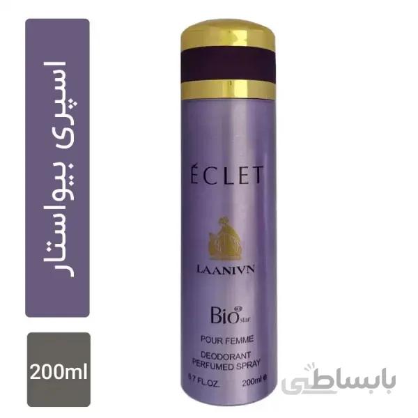 اسپری بدن زنانه بیو استار مدل Bio star ECLET