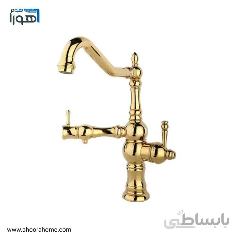 شیر ظرفشويی دوکاره راسان مدل لیزا طلایی RASSAN