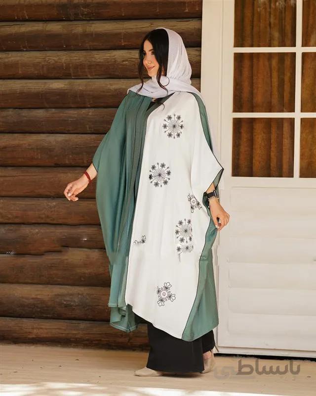 مانتو زنانه بابوس گلدوزی کد 111