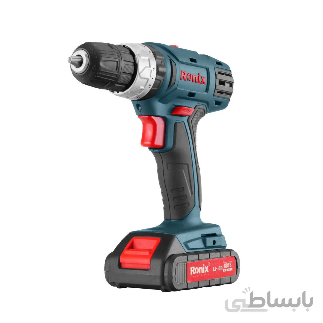 دریل پیچ گوشتی شارژی رونیکس مدل 8018 ا 8018 کد 252995