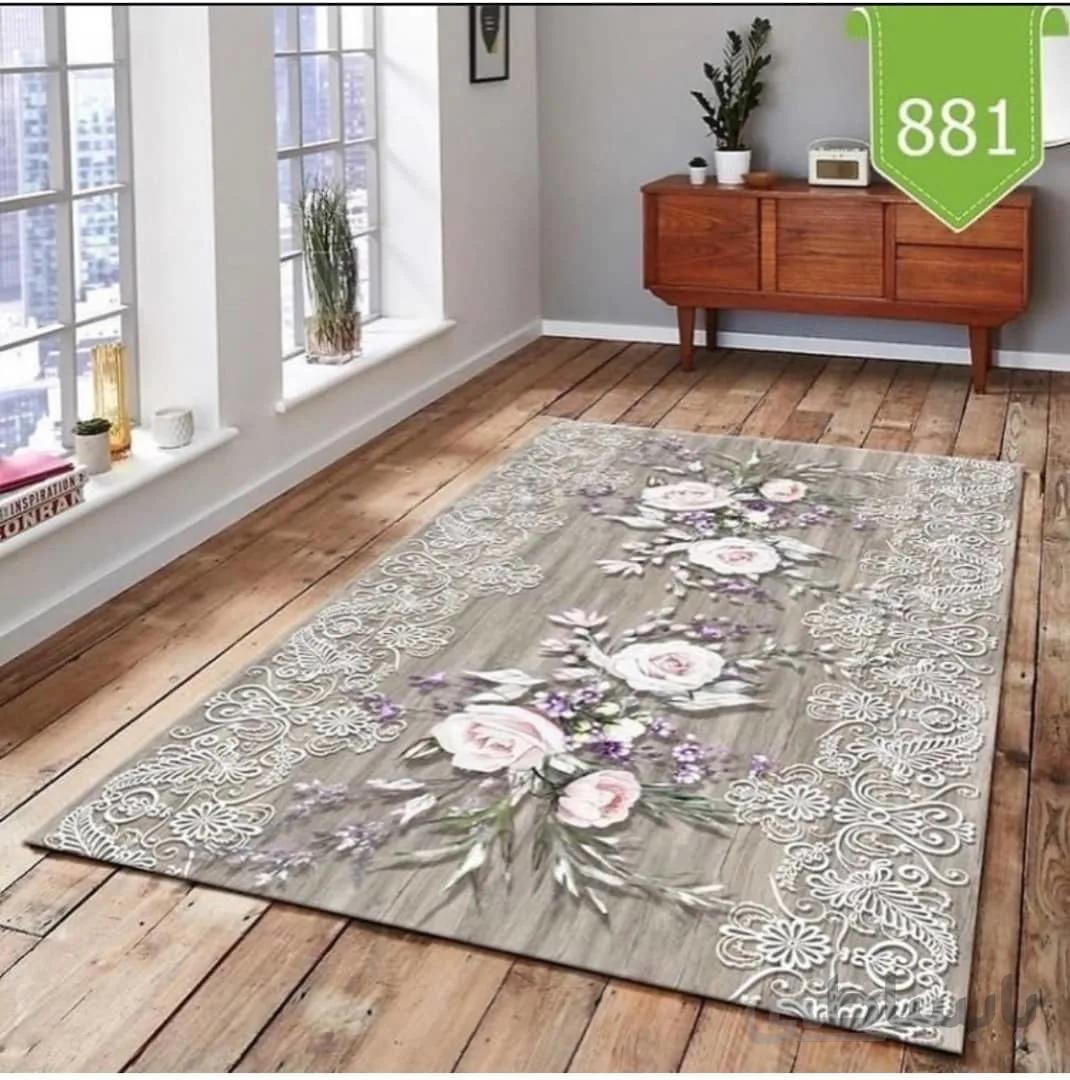 روفرشی کشدوز مخمل ترک کد881 سایز 230*160 سانتی متر ( 4متری )
