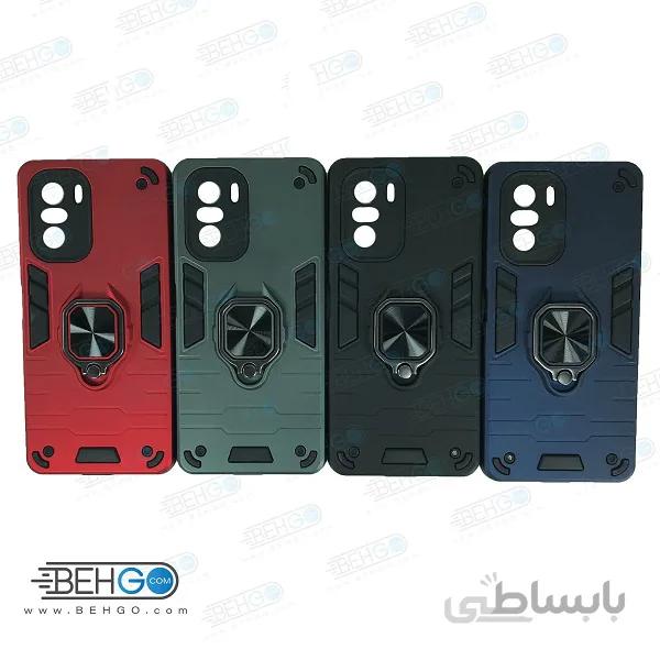 قاب گوشی شیائومی پوکو F3 گارد محافظ ضد ضربه هلدر قاب Redmi K40 / K40 Pro / K40 Pro Plus / Mi 11i / Poco F3 / Mi 11X / Mi 11 X Pro پاپ سوکت دار مدل بتمن ارمور اصلی ا Anti Shock Anti Shock BATMAN ARMOR FINGER RING CASE COVER For Xiaomi Redmi K40 / K40 Pro / K40 Pro Plus / Mi 11i / Poco F3 / Mi 11X / Mi 11 X Pro