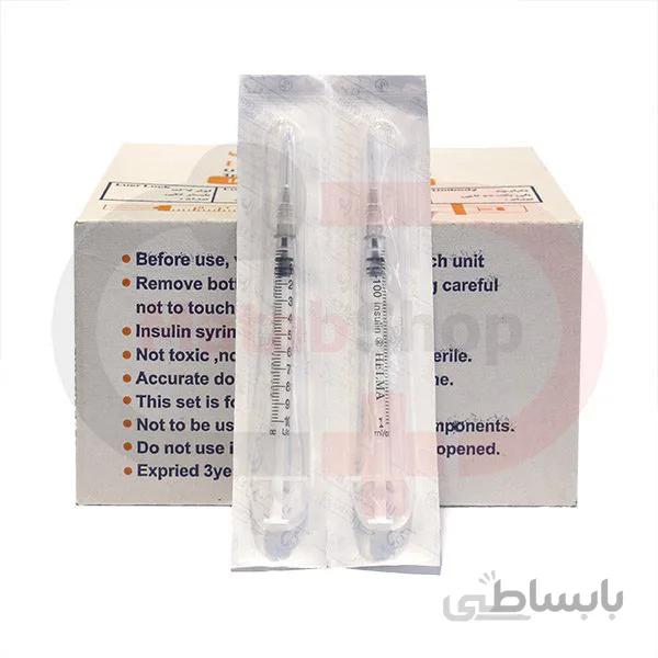 سرنگ لوئرلاک حلما 27G 1ML(بسته 60 عددی)
